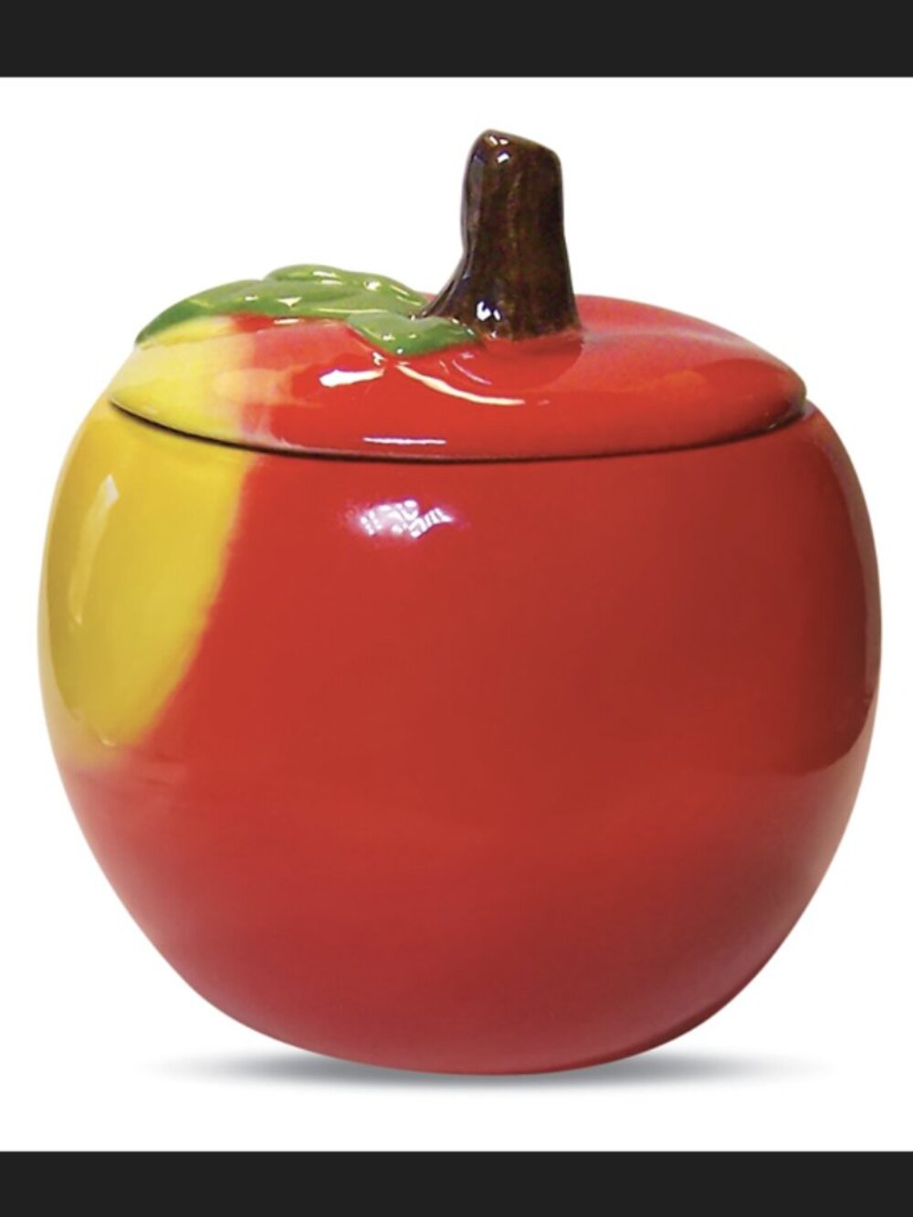 Charming Ceramic Apple Shaped Candle with Lid